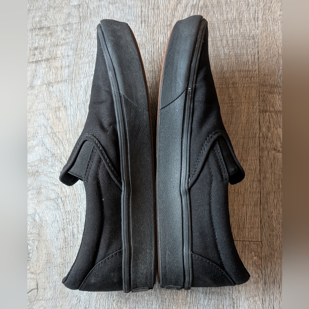 Vans Classic Slip-On All Black Sneakers Women’s Size 8.5 Mens 7 - Picture 3 of 7